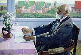 Mikhail Nesterov. Portrait of I. P. Pavlov. 1935