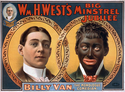 1900 minstrel show poster, by the Strobridge Litho Co.