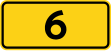 Danish national road number sign