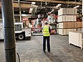 EPA Victoria staff monitoring soft plastic soft piles at REDcycle warehouse