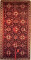 Type I small-pattern Holbein carpet with "kufic" main border and "infinite repeat" field pattern, Anatolia, 16th century.