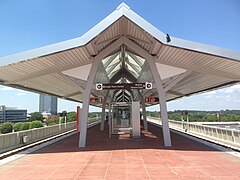 Spring Hill (opened 2014) shows a modified version of the newest design, used on some elevated stations due to its cost savings.