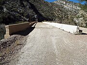 Different view of the historic Queen Creek Bridge