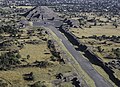 Image 19The Avenue of the Dead in Teotihuacan originates with the Pyramid of the Moon, forming the basis of the city grid. (from History of cities)