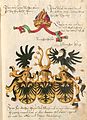 The imperial eagle depicted with one, two and three heads (after Conrad Grünenberg 1483, copy of 1602/4)