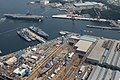 横须贺港，旧日本海军司令驻地，今驻日美军的母港