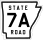 State Road 7A marker