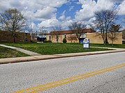 Front entrance of Woodhome Elementary-Middle School in North Harford Road (2021)