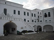 Cape Coast Castle, as rebuilt by the British in the 18th century