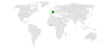 Location map for France and Ghana.