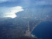 Aerial photograph of the Corinth Canal area (2011)