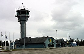 Kittilä Airport, terminal and ATC-tower air side
