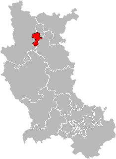 Situation of the canton of Roanne-2 in the department of Loire