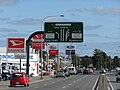 Looking south at Main North Road's southern (city) end.