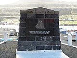 Memorial in memory of Royndin Fríða, which was built here in 1804, the first Faroese ship since the Middle Ages