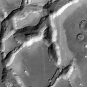 火星全球探勘者号拍摄的诺克提斯迷宫部分区域。