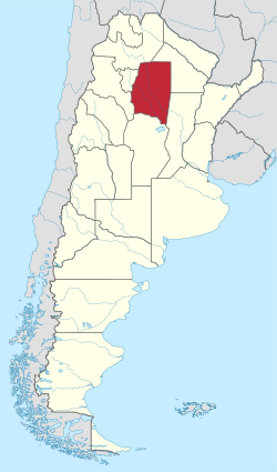 圣地亚哥-德尔埃斯特罗省在阿根廷的位置