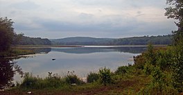 View of Silver Lake from southeast end, near dam