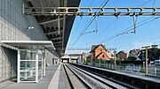 View of the platforms and tracks