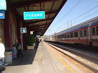 View of one of the platforms.