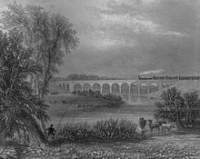 The Avon Viaduct at Wolston in 1838[12]