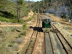 Tourist train diesel locomotive (2007).