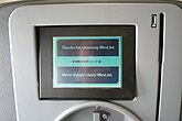 An example of WestJet in-flight entertainment.