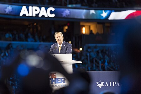 Governor John Kasich speaking at AIPAC 2016
