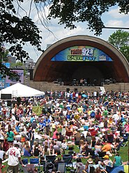 The Hatch Shell in Boston, where Green Day played an infamous concert promoting Dookie in 1994, pictured in 2009