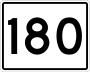 State Route 180 marker