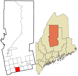 桑格维尔在皮斯卡特奎斯县的位置（以红色标示）