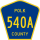 County Road 540A marker