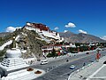 The centre chorten seen from Chagpori Hill (2015).