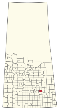 Location of the RM of North Qu'Appelle No. 187 in Saskatchewan