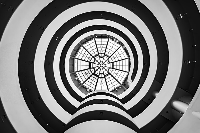The skylight of the Guggenheim Museum. Show another