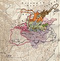 Image 27A map of the Warring States around 350 BC, showing the former coastline of the Yangtze delta (from Yangtze)