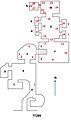 Floor plan of Setau's tomb, TT289