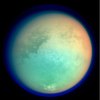 Titan in false color, imaged during Titan-A on 26 October 2004.