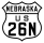 U.S. Highway 26N marker