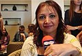 Hala Khalil (born 1967), Egyptian film director, producer, and screenwriter, 2018.