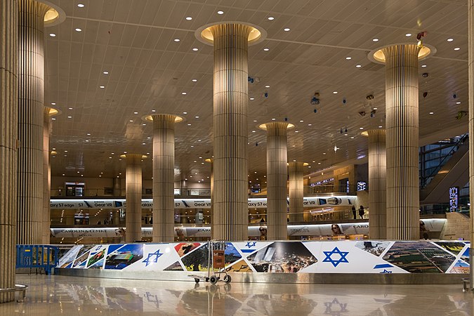 图为以色列特拉维夫的本-古里安国际机场。