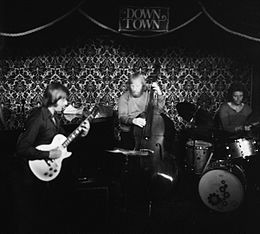 Rune Gustafsson, Red Mitchell and Egil "Bop" Johansen playing at the "Down Town Jazzklubb" in 1972. (Photo: Ørsted, Henrik / Oslo Museum)