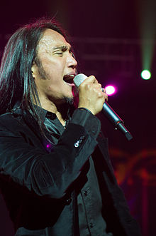Pineda performing in 2009