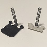 IBM Model F (left) and Model M (right) keyboard springs