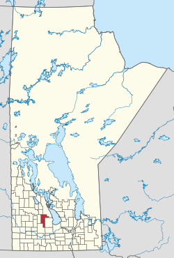 Location of the Municipality of Glenella-Lansdowne in Manitoba