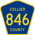 County Road 846 marker