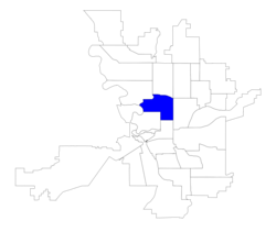 Location within the city of Spokane