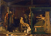 Fredegund by the Deathbed of Bishop Praetextatus, 1864, Pushkin Museum