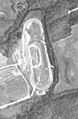 Aerial view of Occoneechee Speedway in 1955