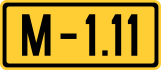 National Road (M)1.11 shield}}